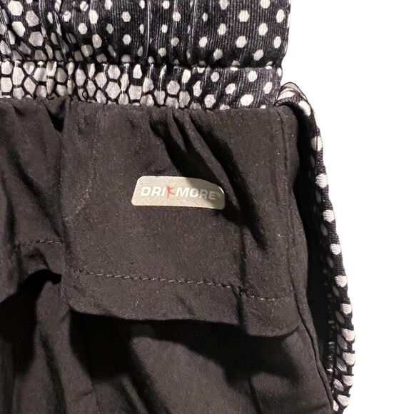 Danskin Now Dricare black and white athletic shorts size large 12/14 - Picture 7 of 10